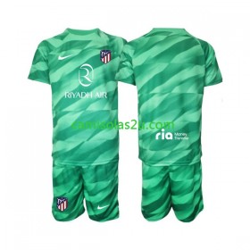 Camisolas de futebol Atlético Madrid Guarda Redes Criança Equipamento Alternativa Verde 2023/24 Manga Curta